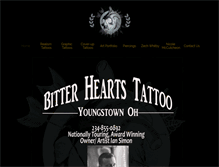 Tablet Screenshot of bitterheartstattoo.com